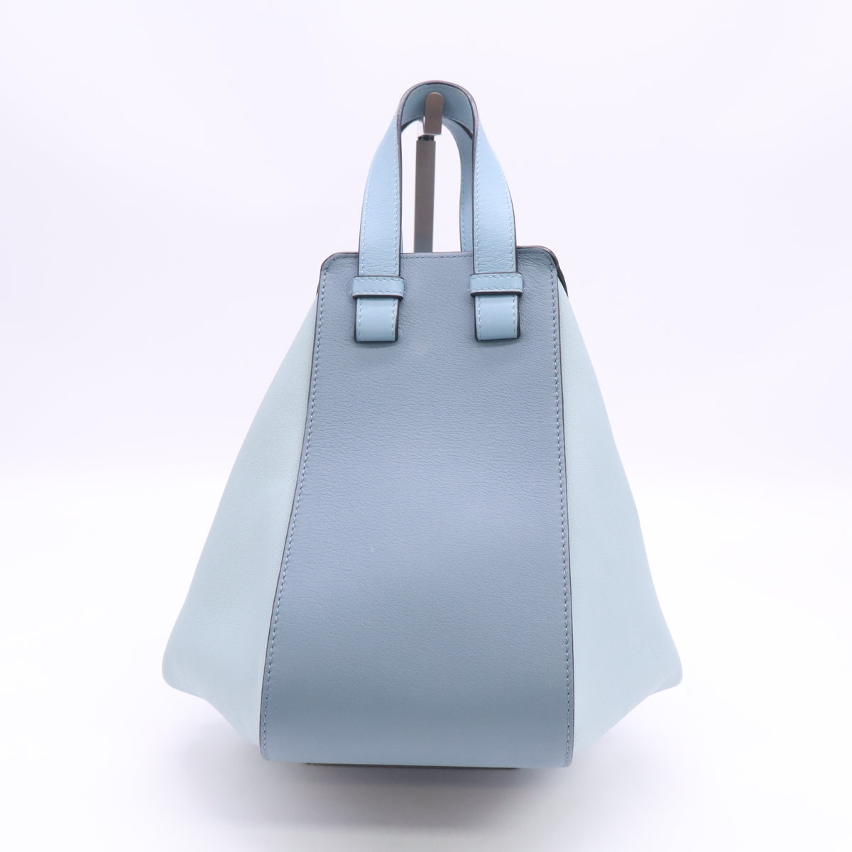 Calfskin Large Hammock Shoulder Bag Aqua Light Blue Stone B24588