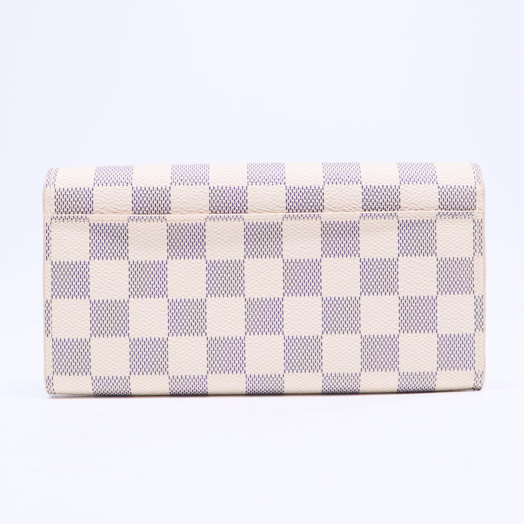 2018 Damier Azur Pattern Sarah Wallet W20587