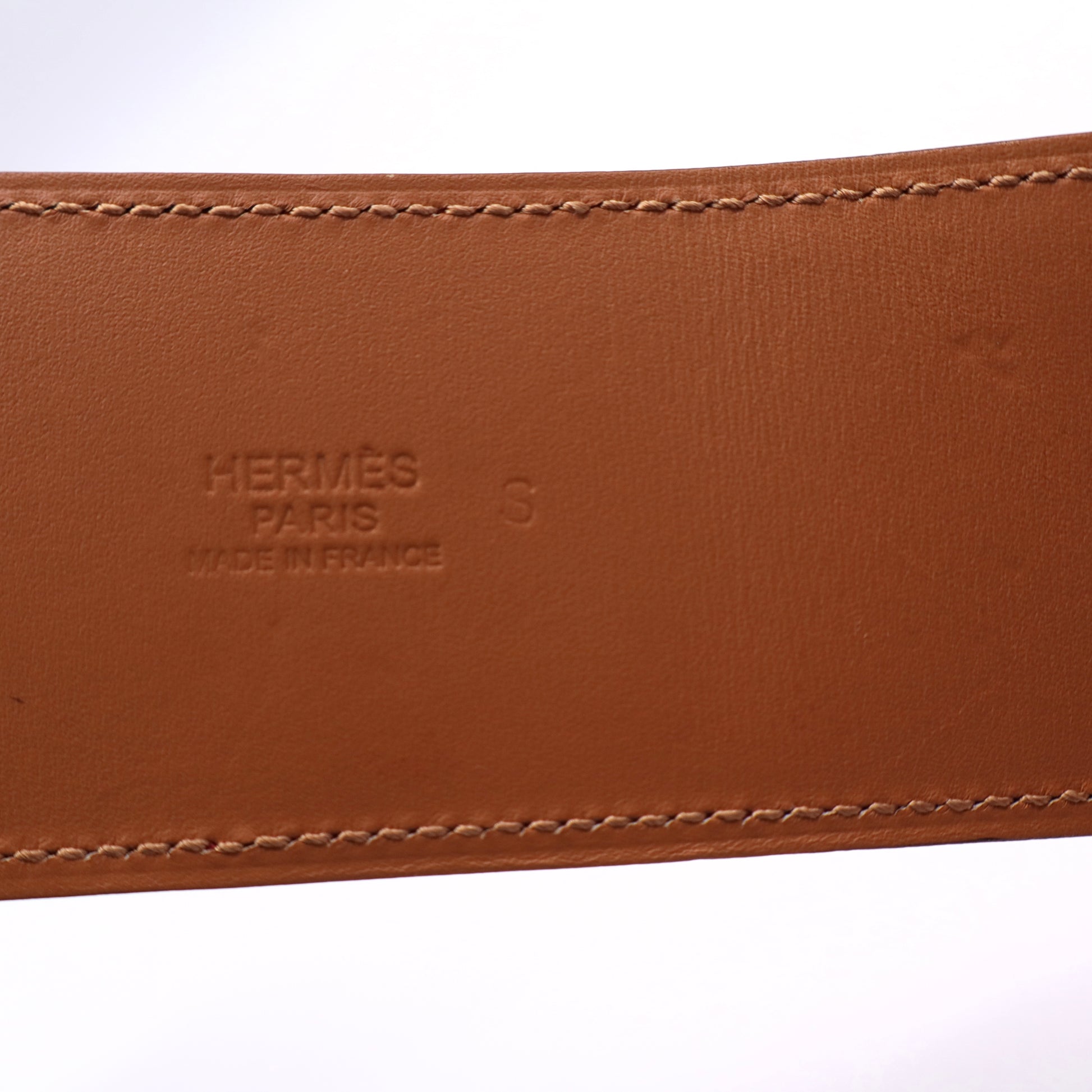 Hermès Box Leather Collier de Chien Belt twins