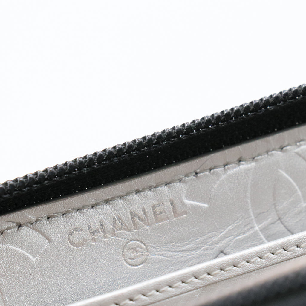 Cambon Zip Around Organizer Wallet Quilted Lambskin