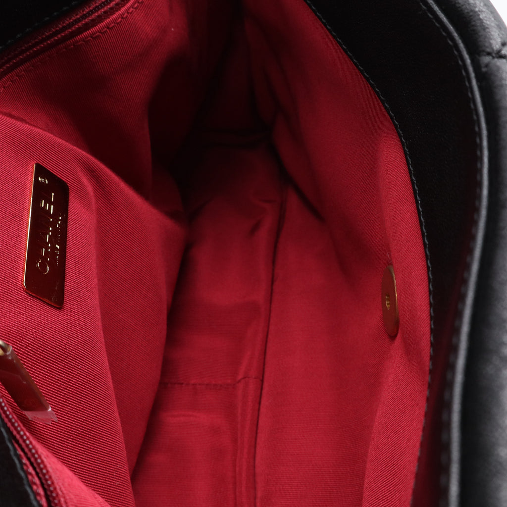 19 Flap Bag Quilted Leather Large Twins LDJ2506