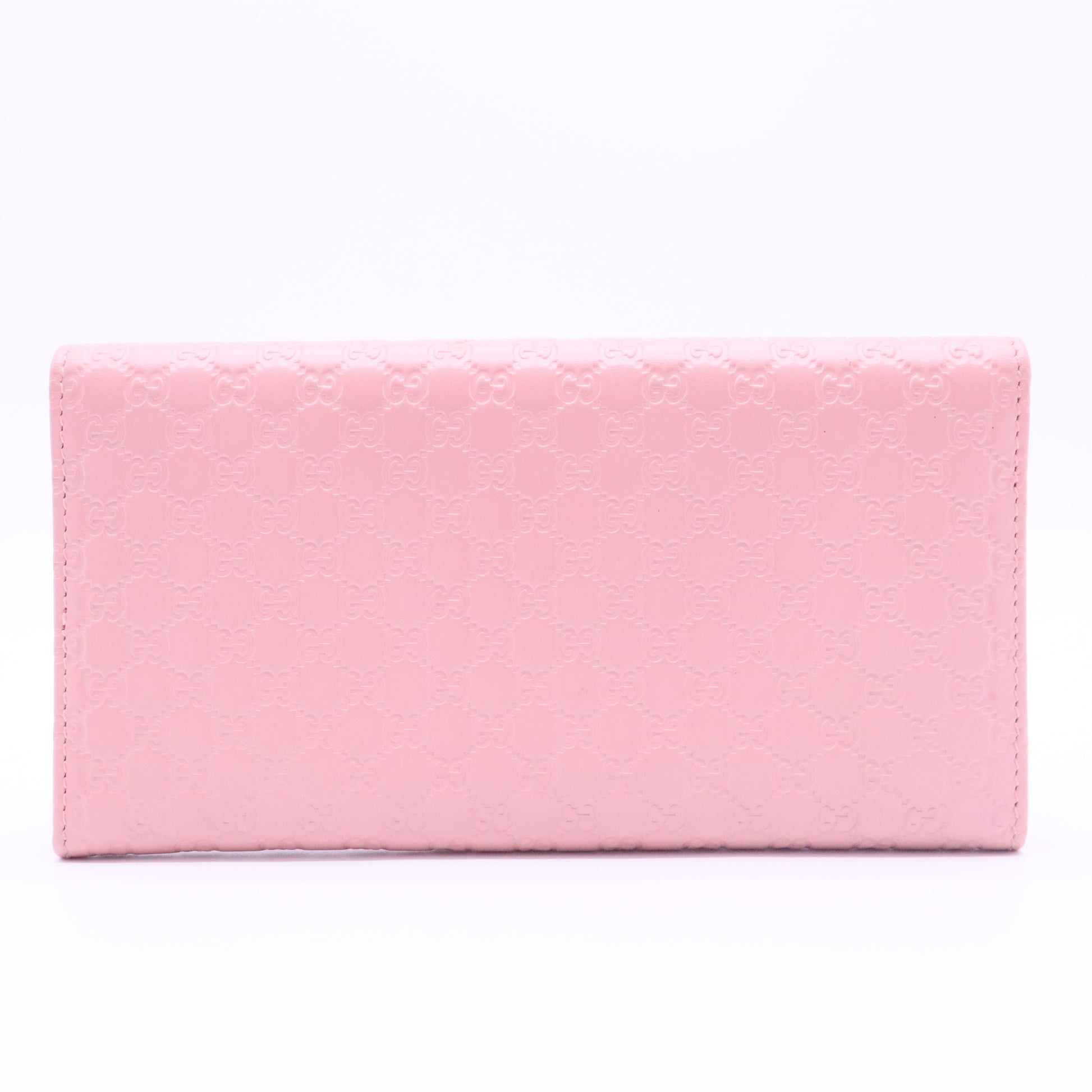 Soft Microguccissima Continental Wallet Soft Pink