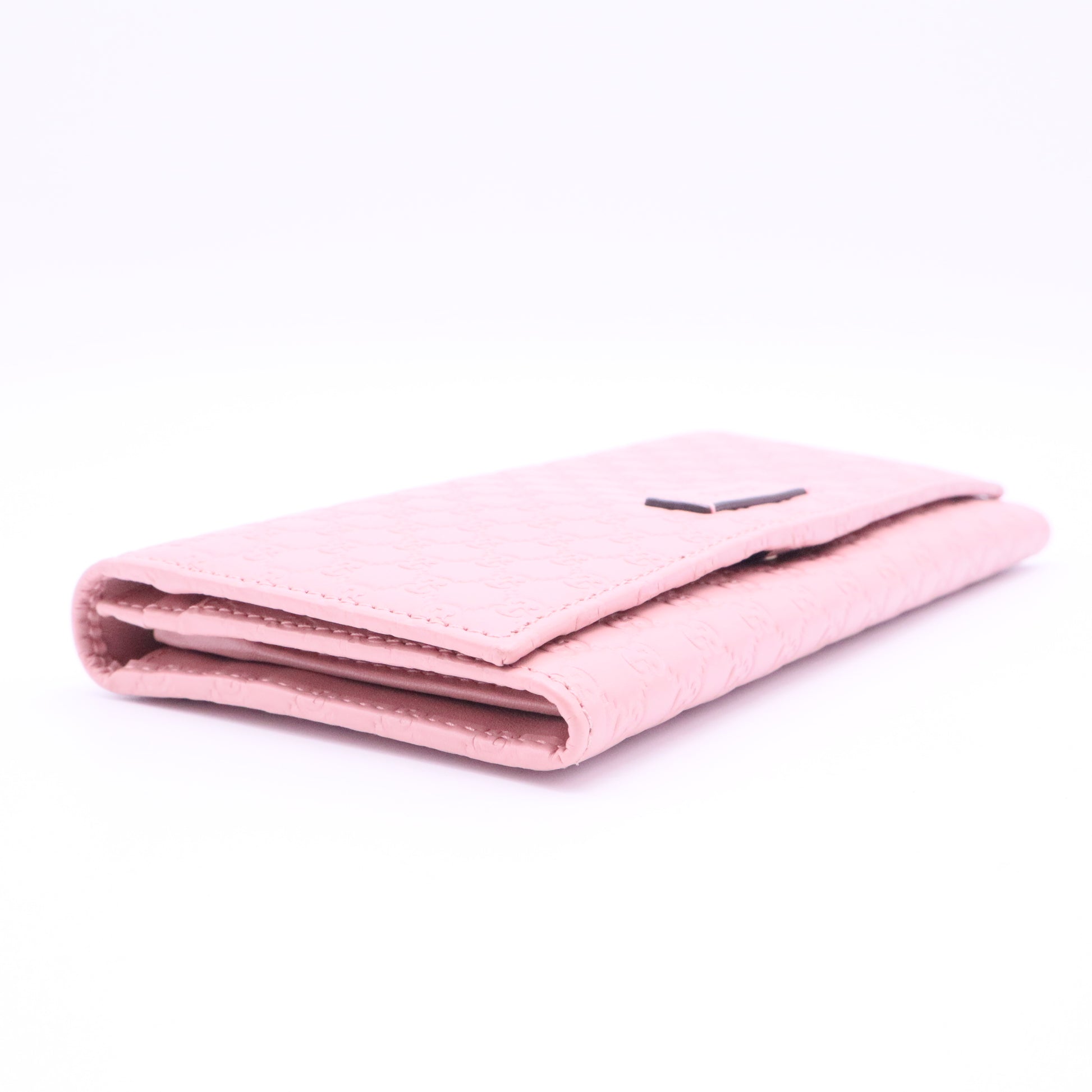 Soft Microguccissima Continental Wallet Soft Pink