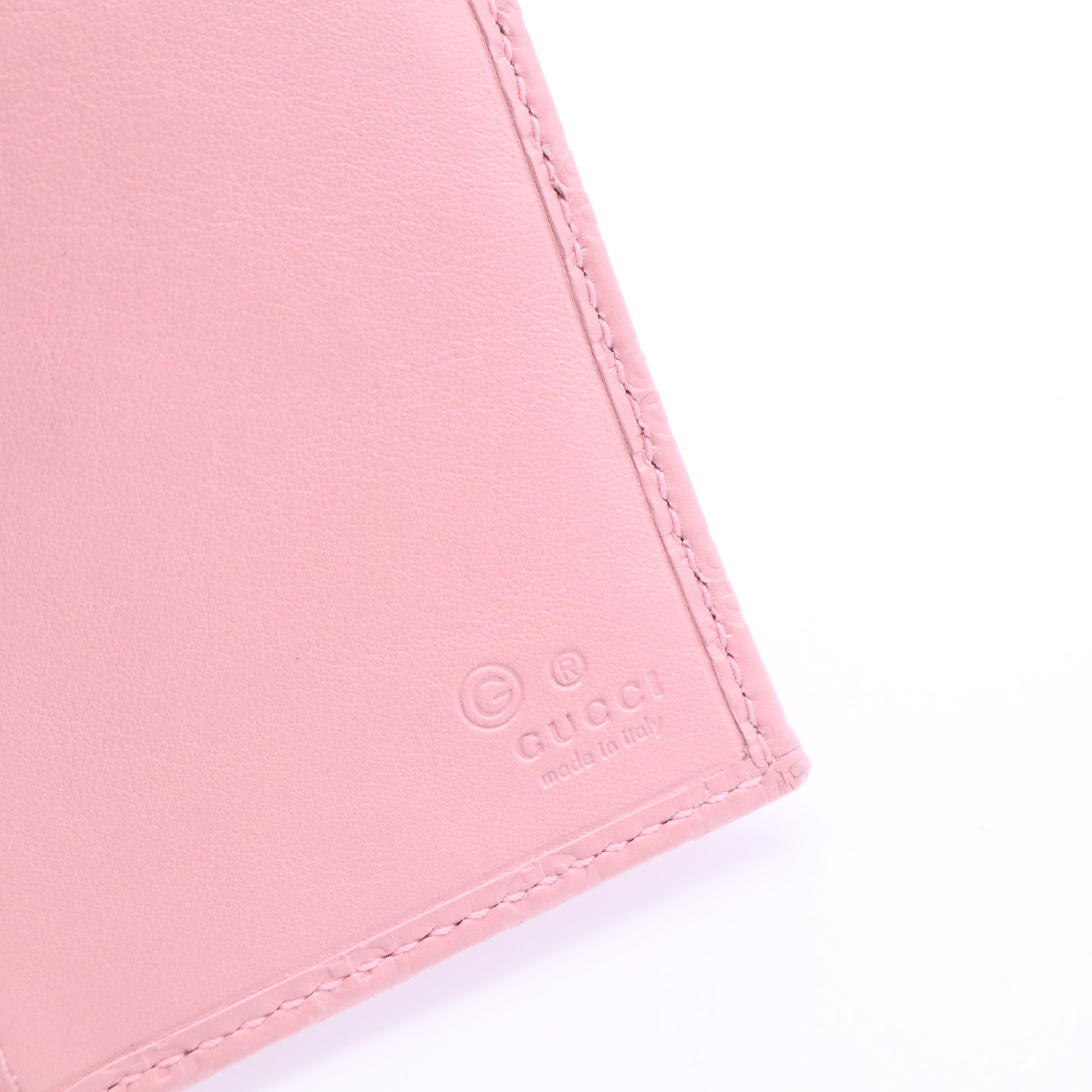 Soft Microguccissima Continental Wallet Soft Pink