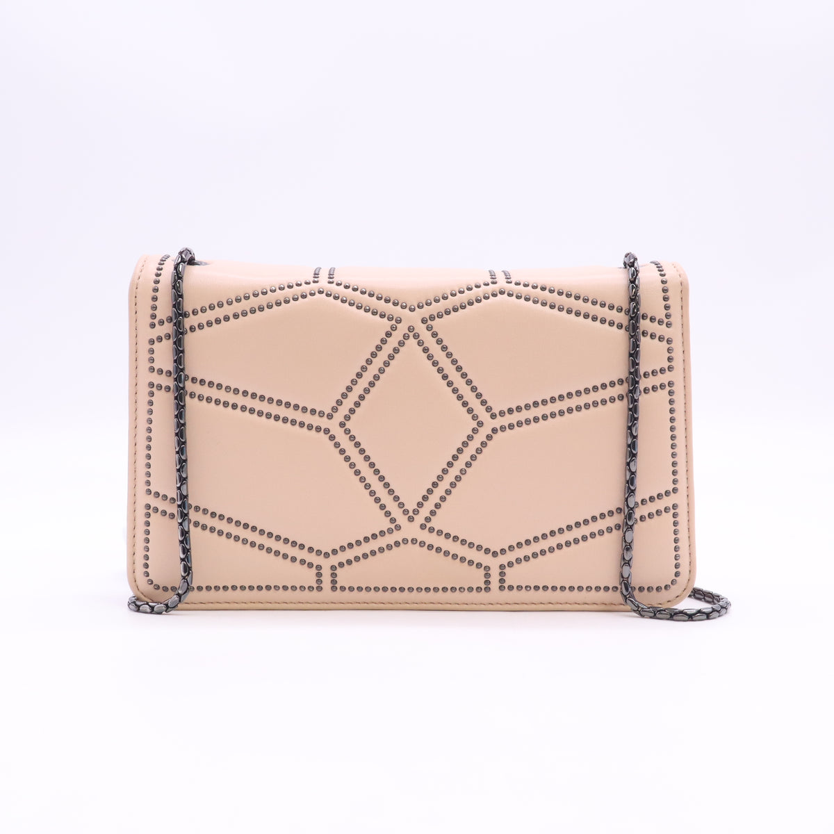 Serpenti Forever Shoulder Bag Studded Leather Small B24352