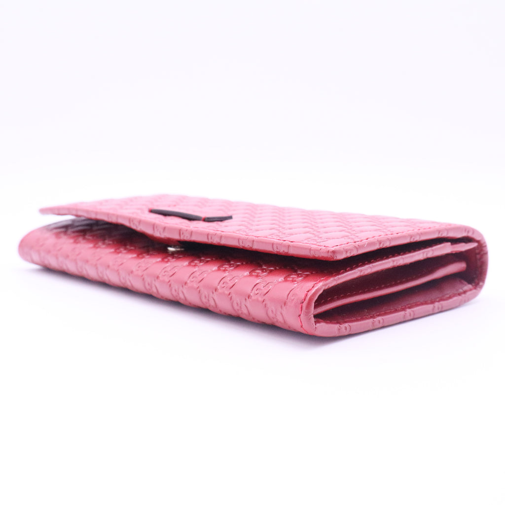 Soft Microguccissima Continental Zip Wallet