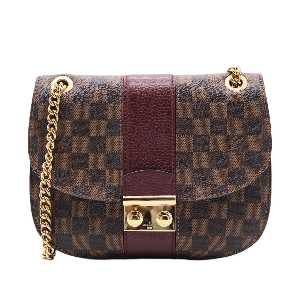 Wight Handbag Damier with Leather