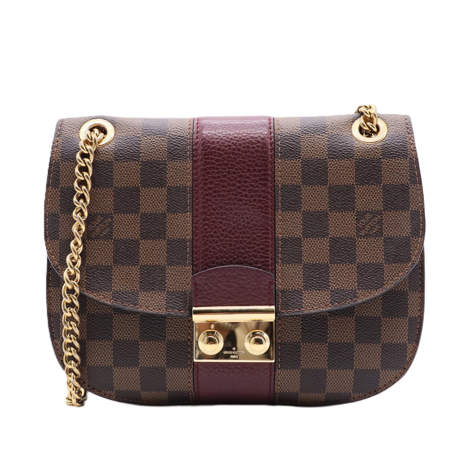 Wight Handbag Damier with Leather