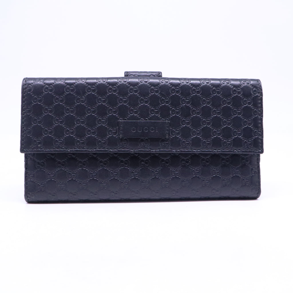 Gucci Microguccissima Leather Flap Continental Wallet W21188
