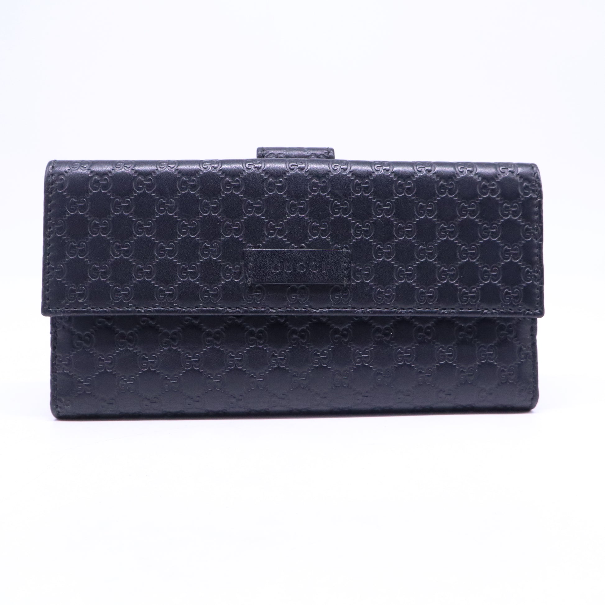 Gucci Microguccissima Leather Flap Continental Wallet W21188