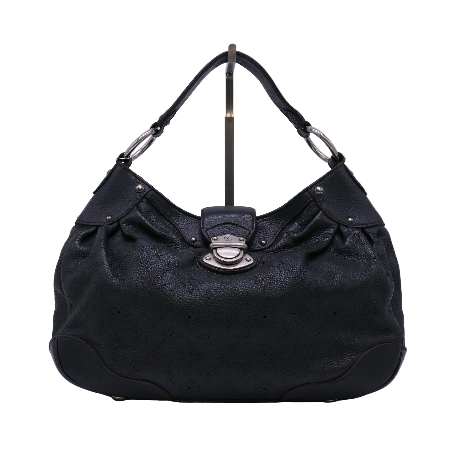 Louis Vuitton Black Monogram Mahina Leather Solar Bag Twins LDJ4721