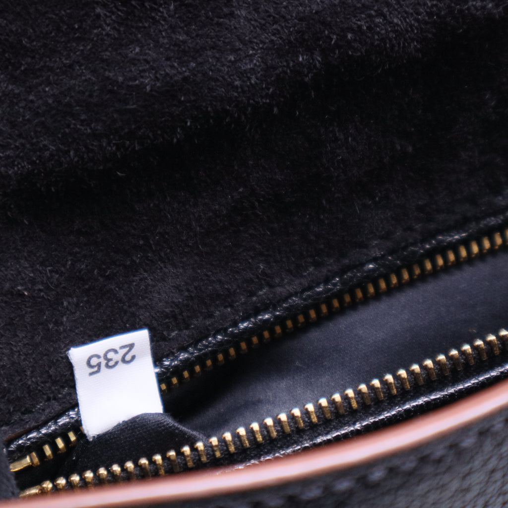 Madras Crystal Buckle Shoulder Bag Leather Small B20586