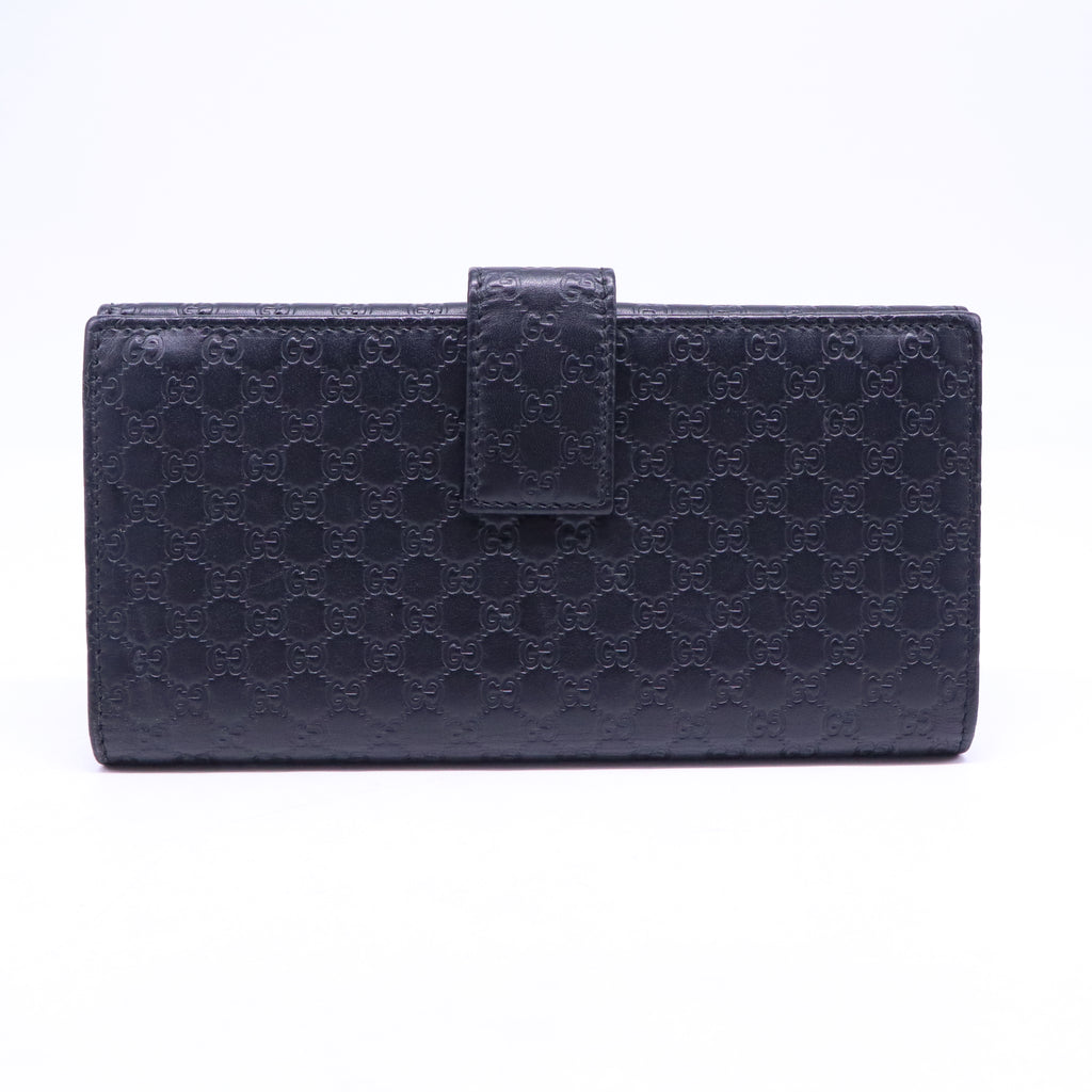 Gucci Microguccissima Leather Flap Continental Wallet W21188