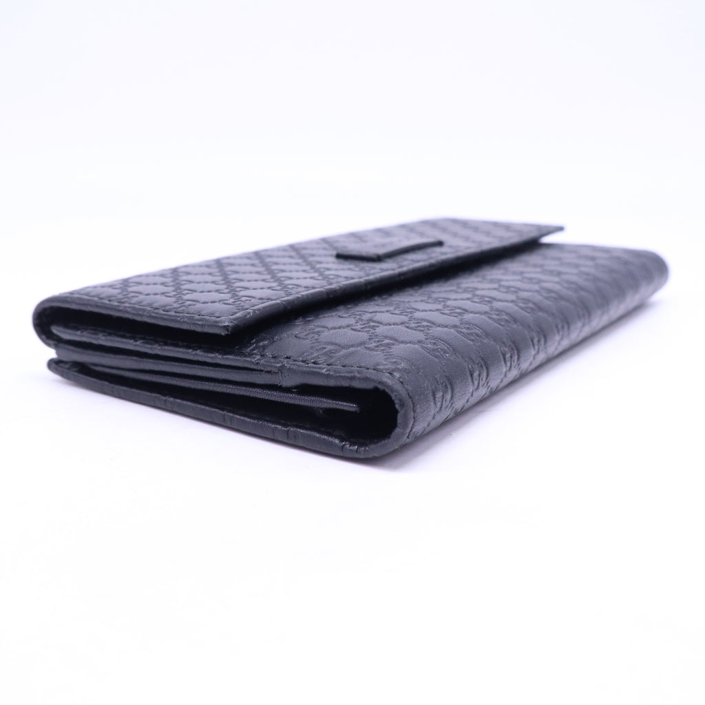 Gucci Microguccissima Leather Flap Continental Wallet W21188