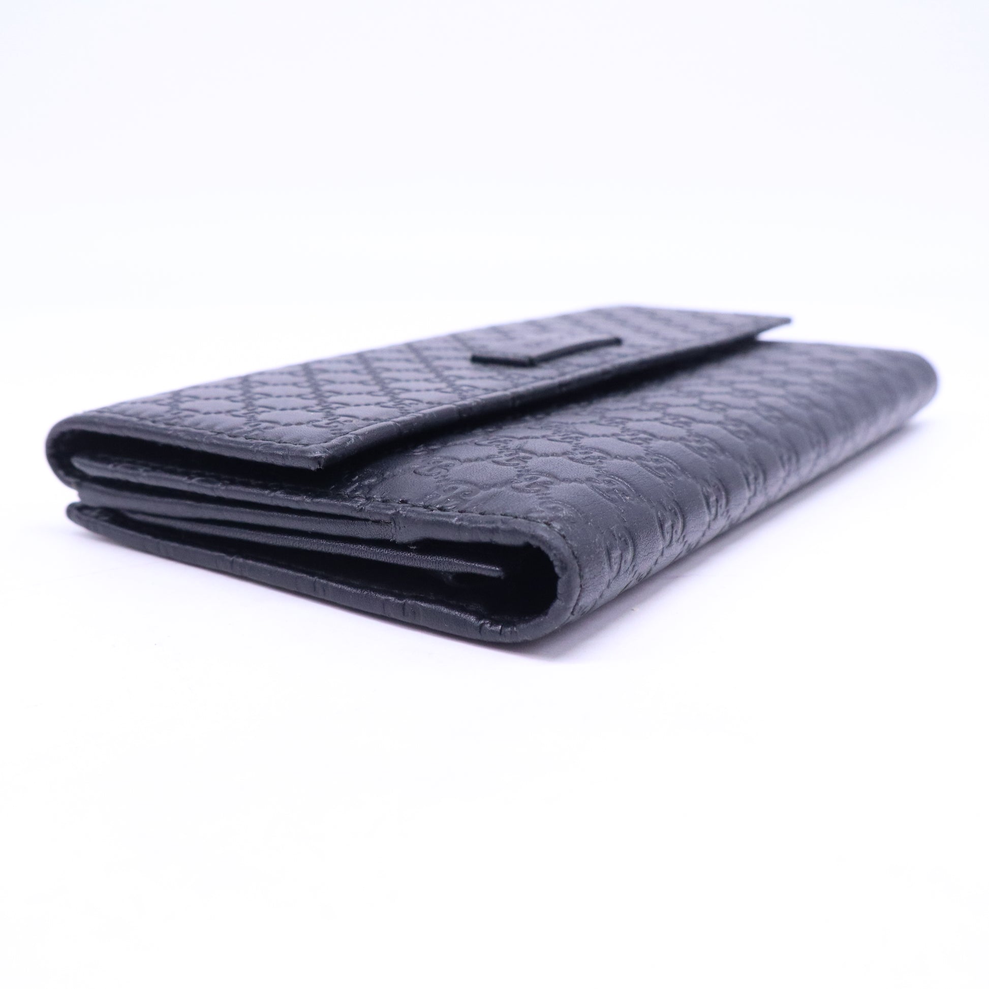 Gucci Microguccissima Leather Flap Continental Wallet W21188