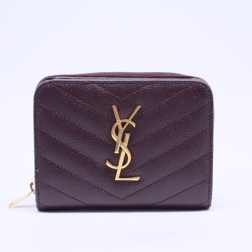 Cassandre Matelasse Compact Zip Around Wallet W20519