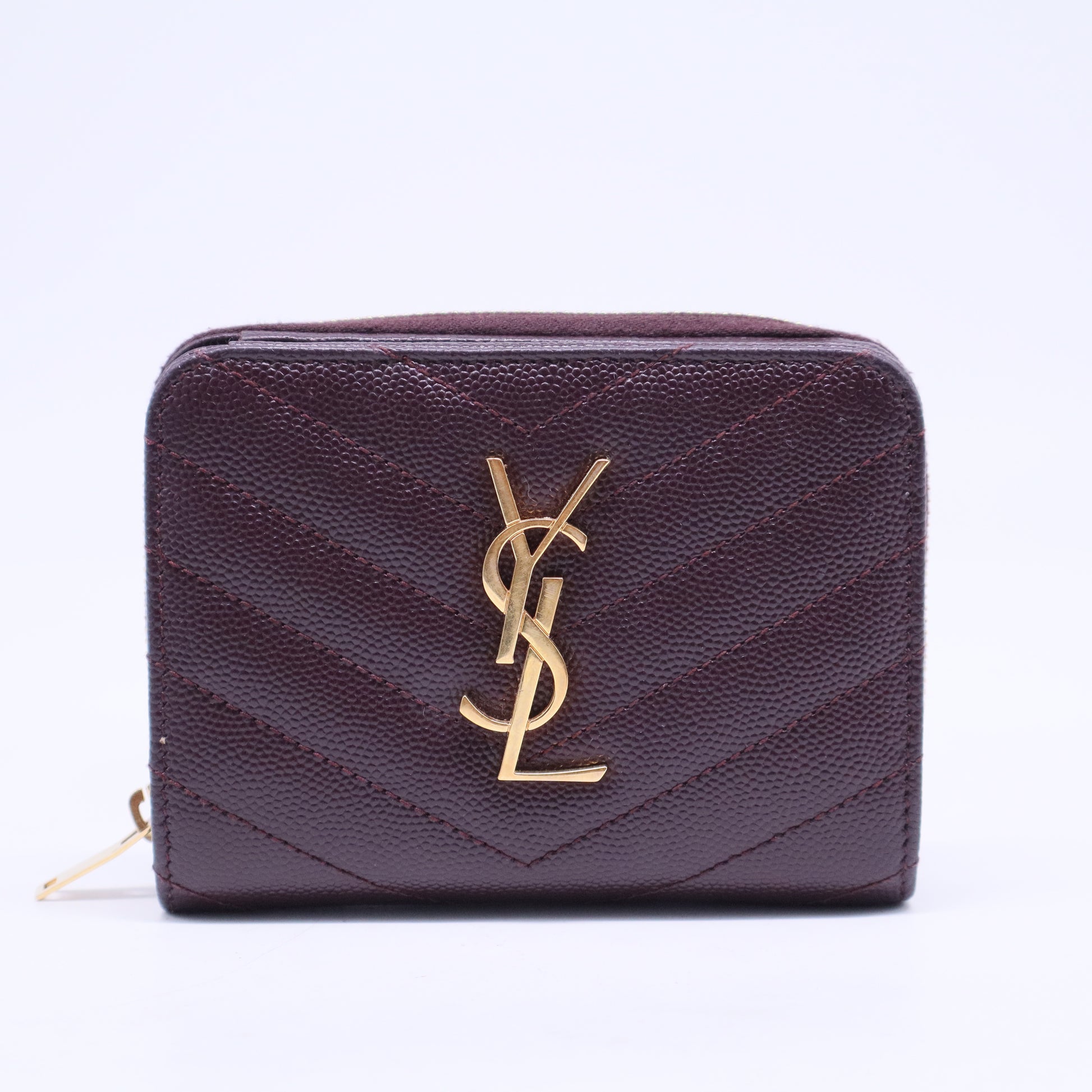 Cassandre Matelasse Compact Zip Around Wallet W20519