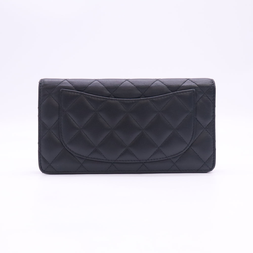 Chanel Classic Quilted Long Yen Bifold Wallet W23246