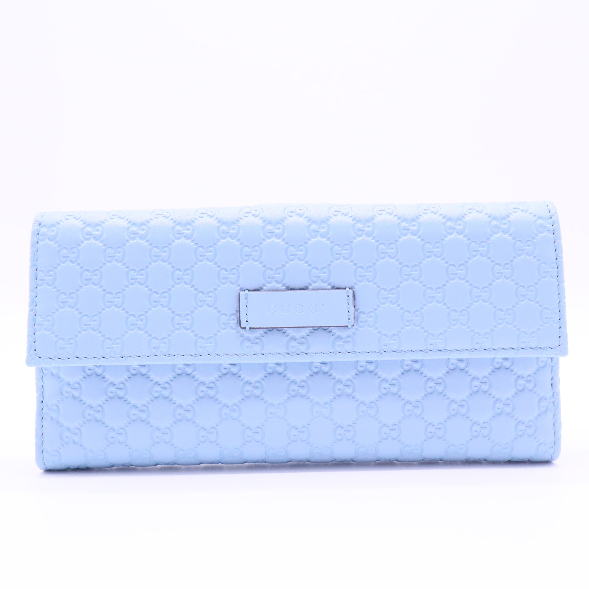 Soft Microguccissima Continental Zip Wallet Mineral