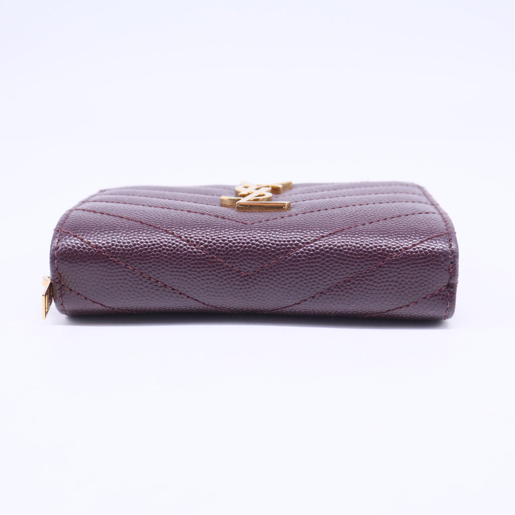 Cassandre Matelasse Compact Zip Around Wallet W20519