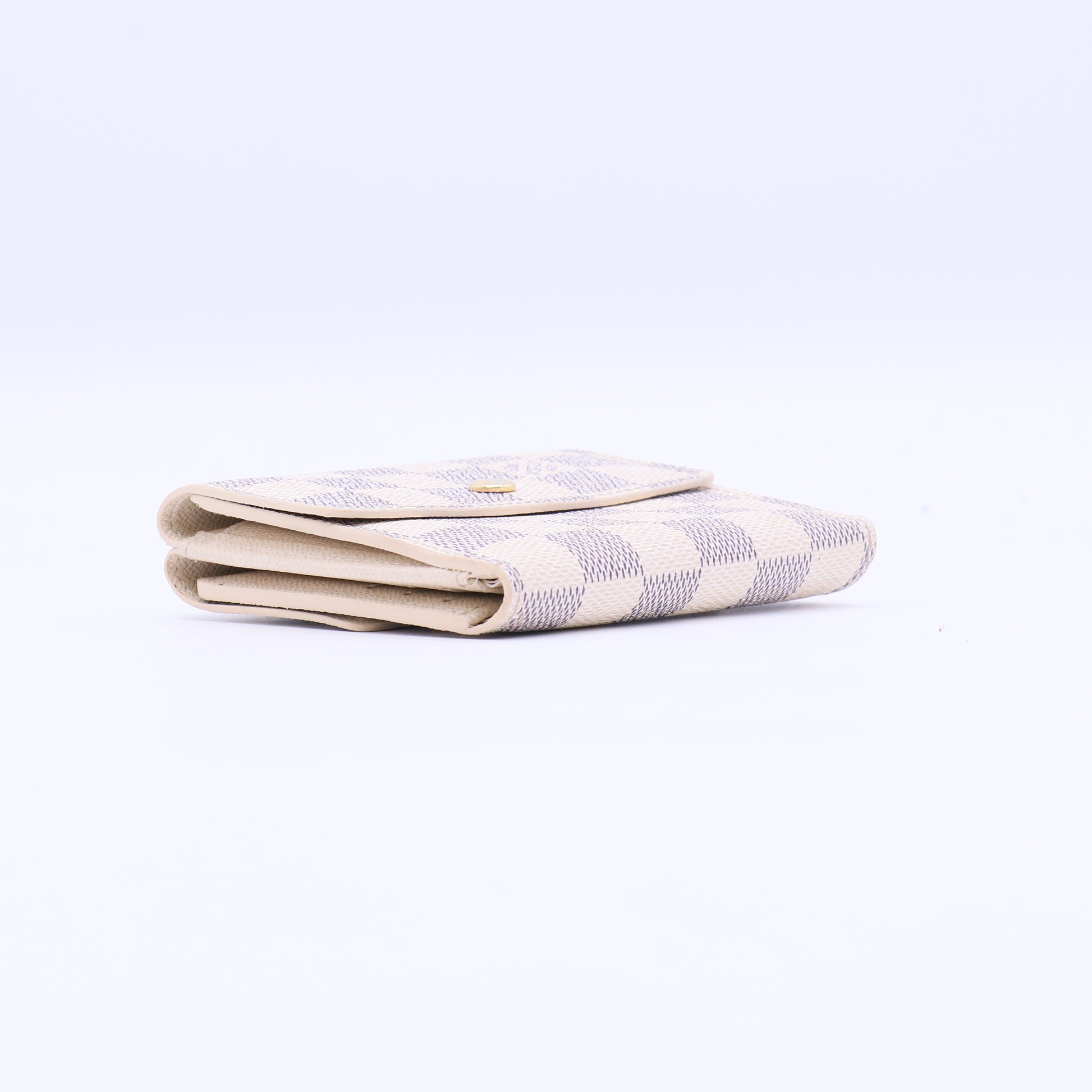Louis Vuitton Damier Ebene White Elise Wallet Damier Twins W20921