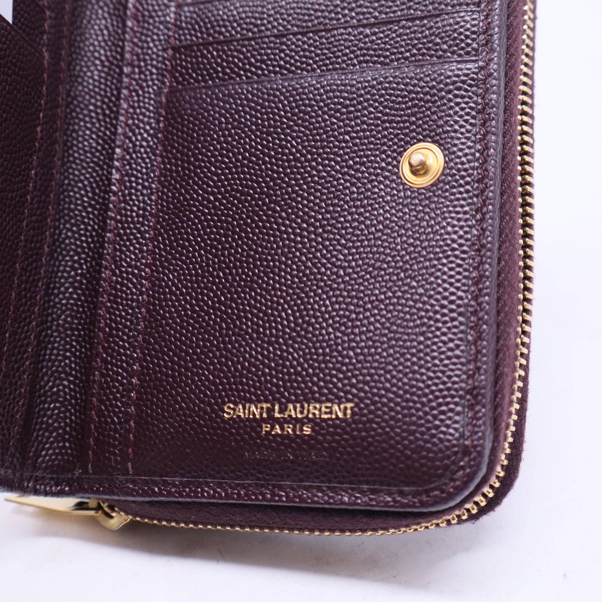 Cassandre Matelasse Compact Zip Around Wallet W20519