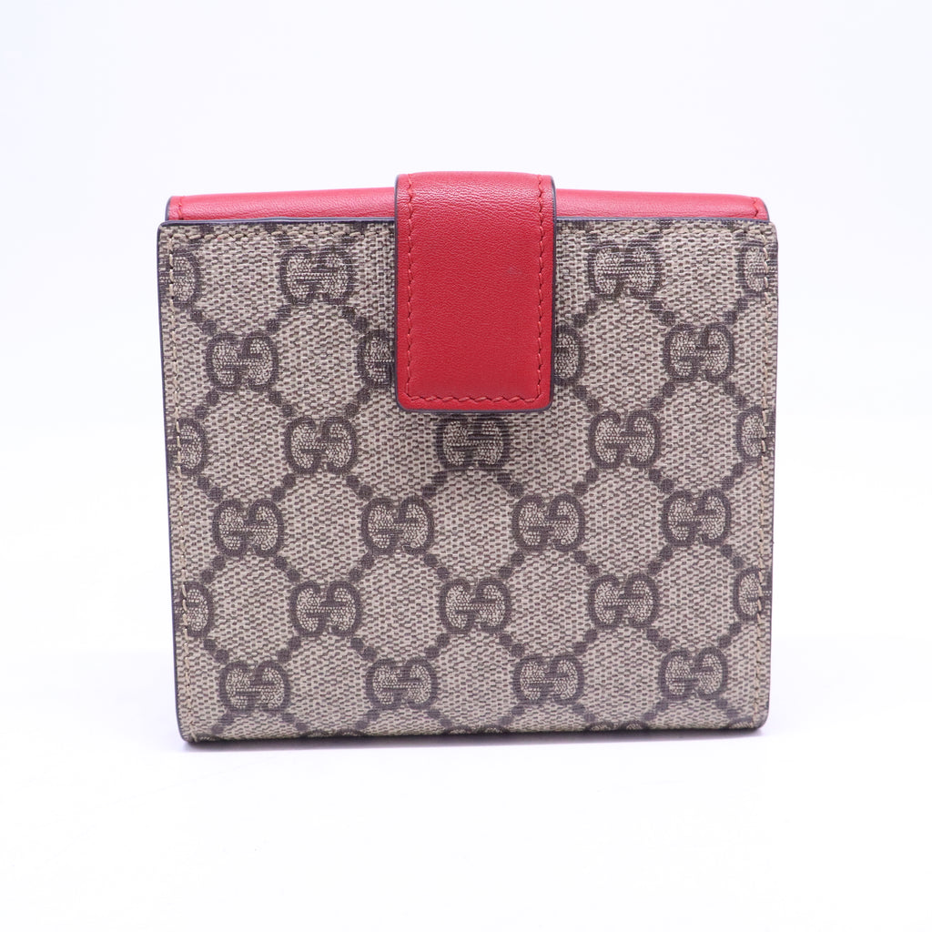 Gucci Padlock GG Supreme Compact Wallet W21037