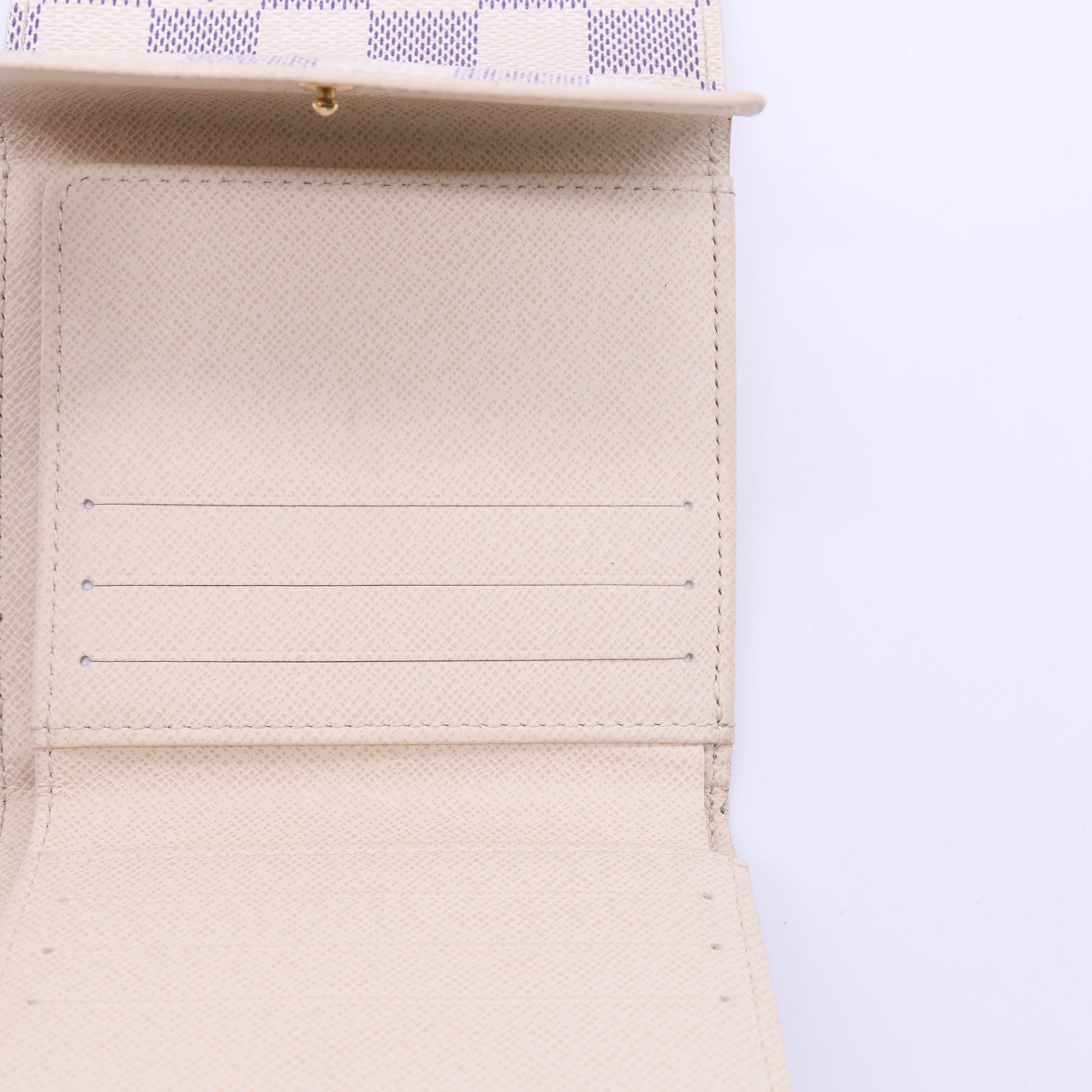 Louis Vuitton Damier Ebene White Elise Wallet Damier Twins W20921