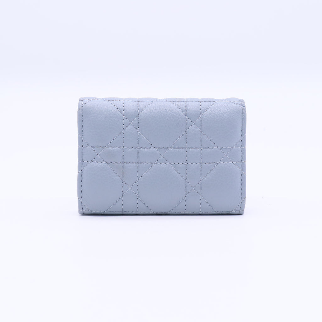 Veronia Wallet Cloud Blue Supple Cannage Calfskin Twins W21228