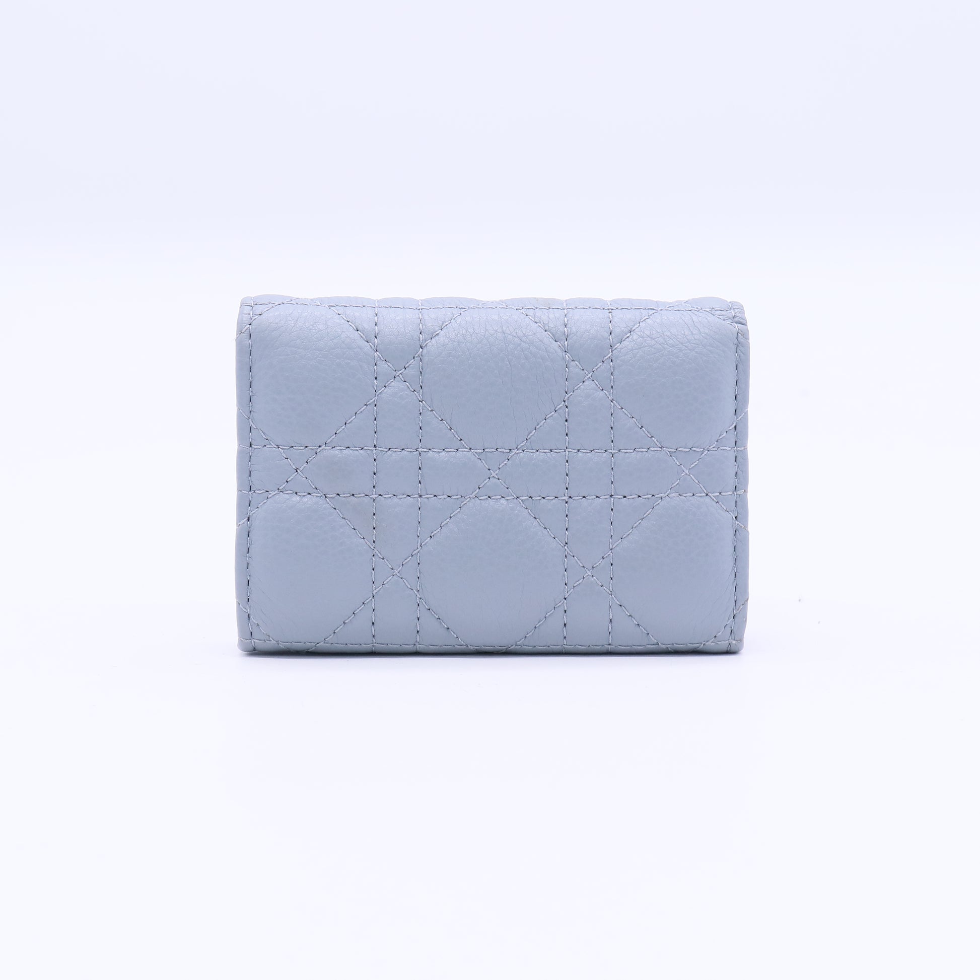 Veronia Wallet Cloud Blue Supple Cannage Calfskin Twins W21228