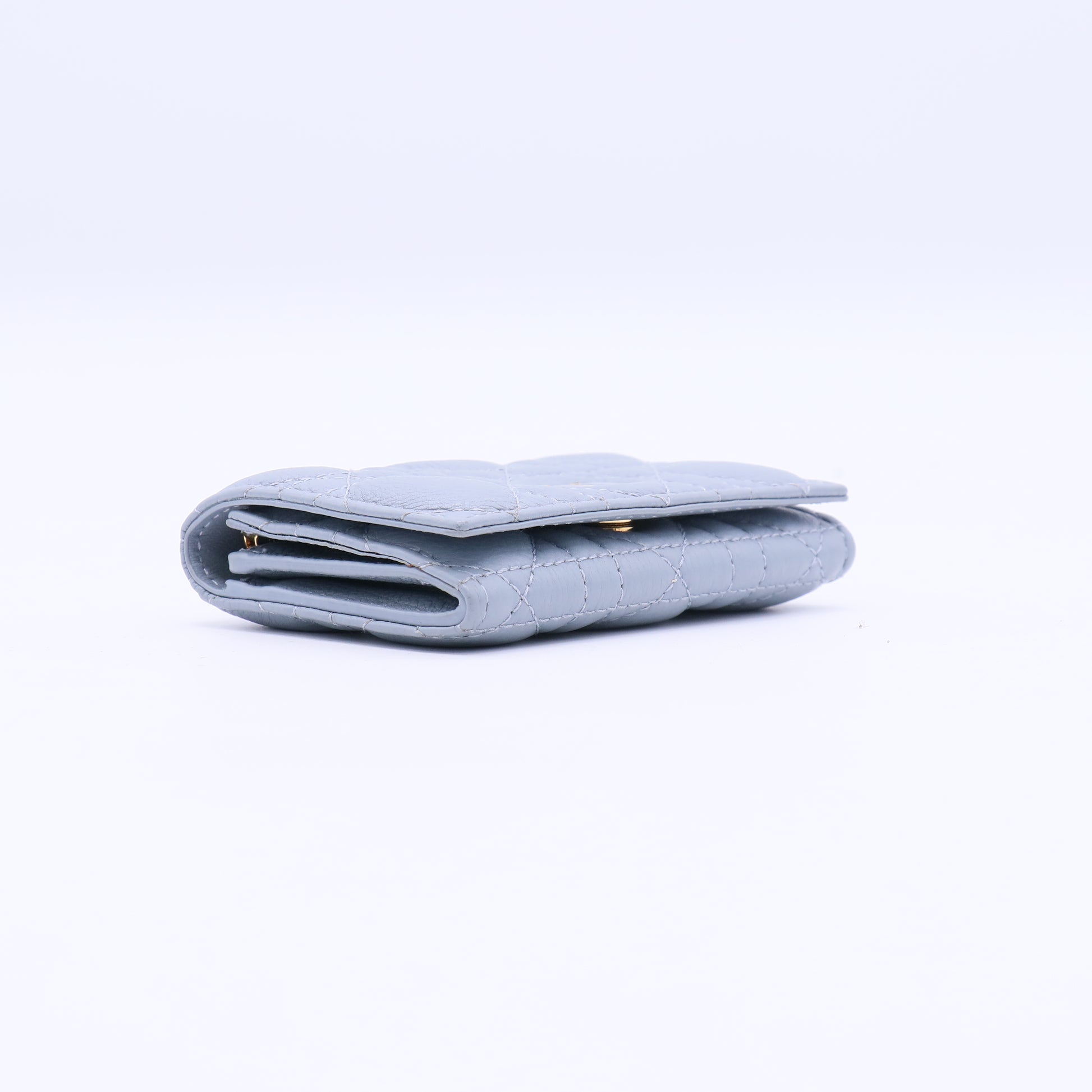 Veronia Wallet Cloud Blue Supple Cannage Calfskin Twins W21228