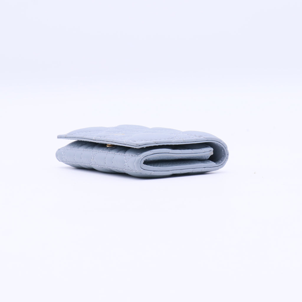 Veronia Wallet Cloud Blue Supple Cannage Calfskin Twins W21228