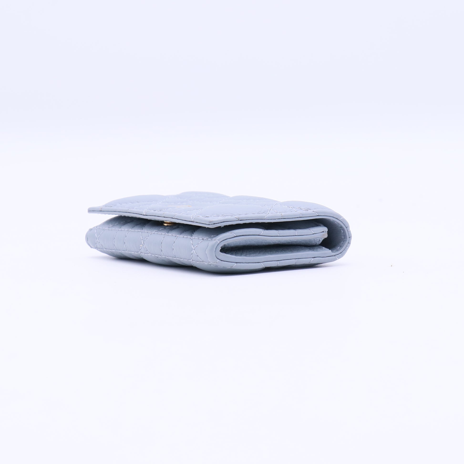 Veronia Wallet Cloud Blue Supple Cannage Calfskin Twins W21228