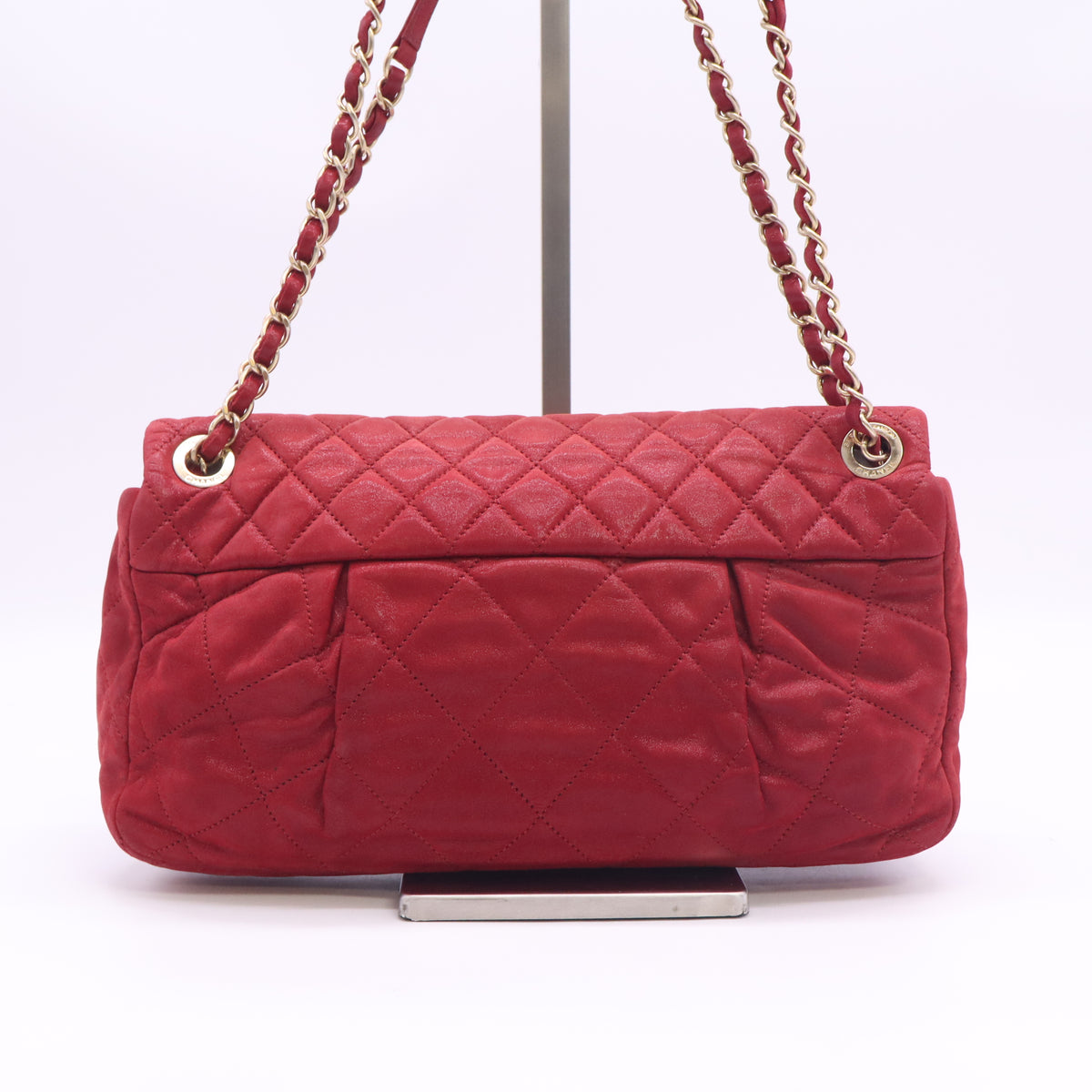Coco Pleats Flap Bag Quilted Iridescent Calfskin Large B24540