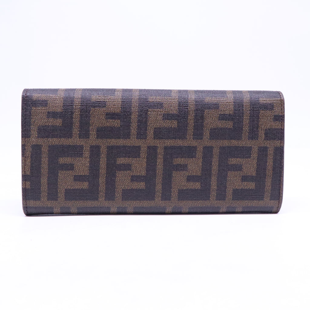 Fendi Zucca Continental Flap Wallet W21054