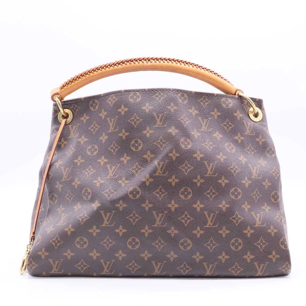Artsy Handbag Monogram Canvas MM Twins