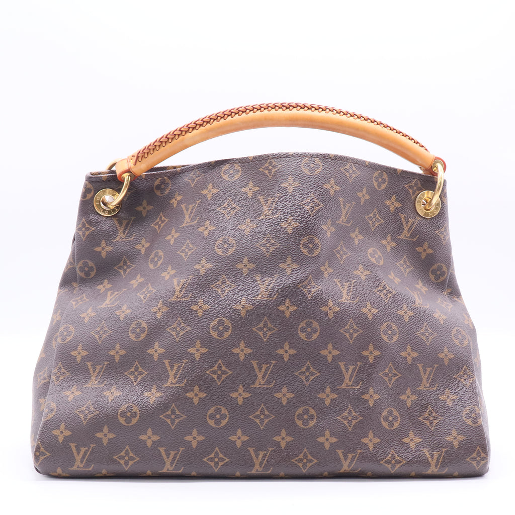 Artsy Handbag Monogram Canvas MM Twins