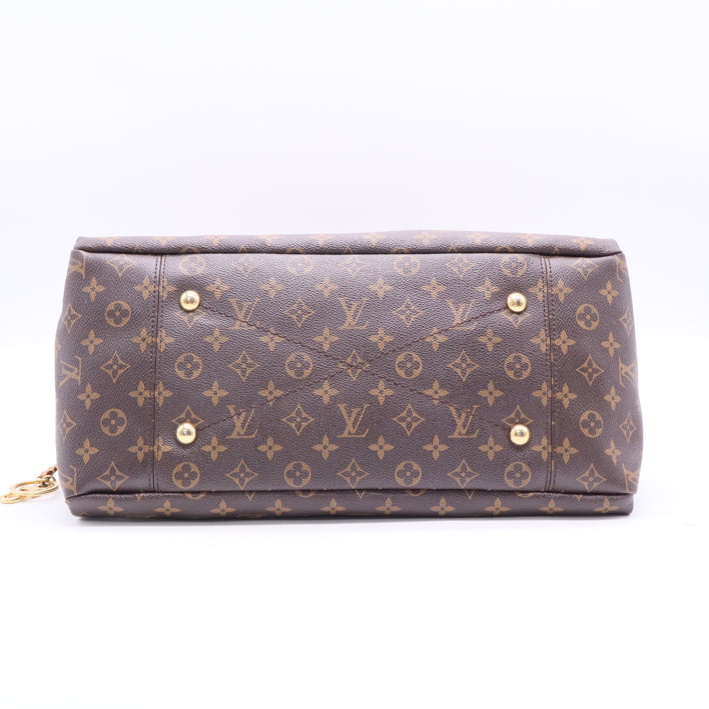 Artsy Handbag Monogram Canvas MM Twins
