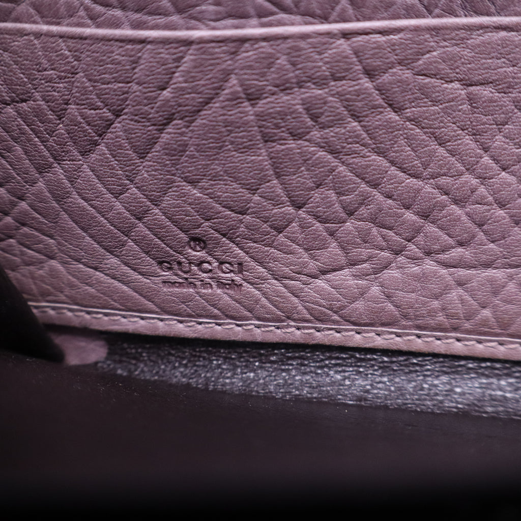 Gucci Bamboo GG Canvas Zip Around Continental Wallet W21202