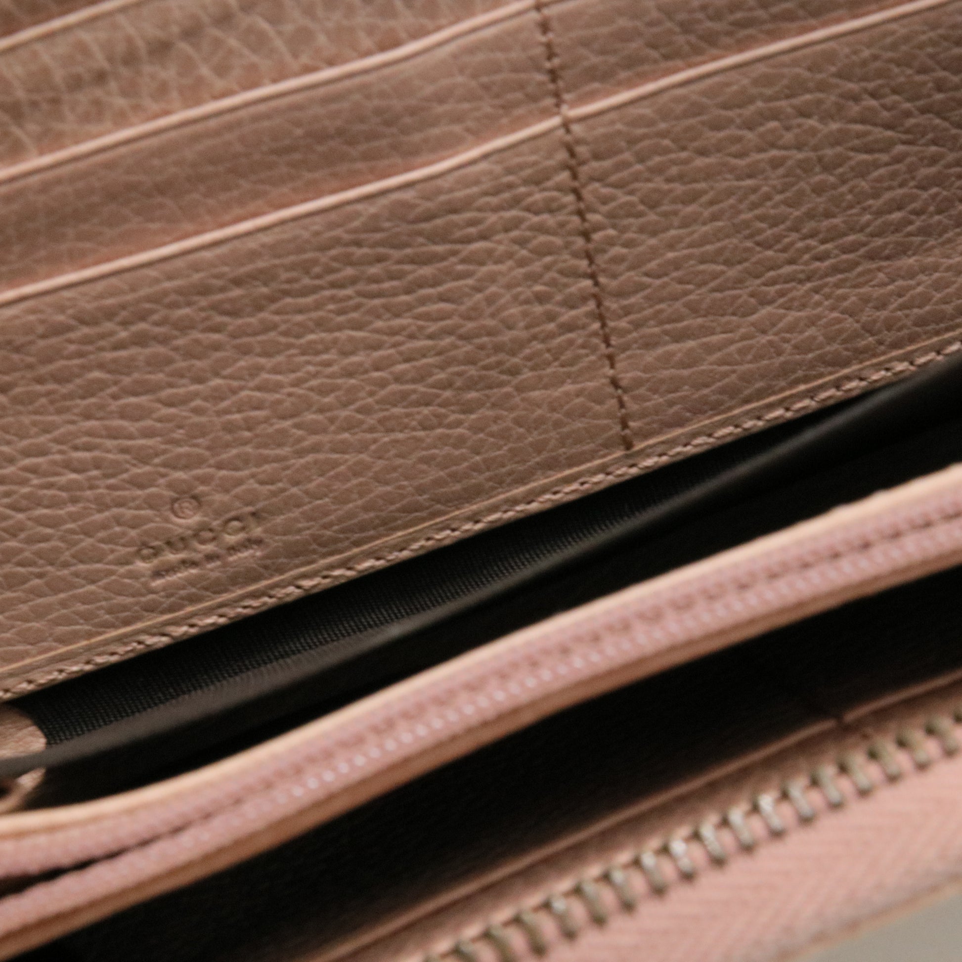 Calfskin Butterfly Farfalla Zip Around Wallet Perfect Pink