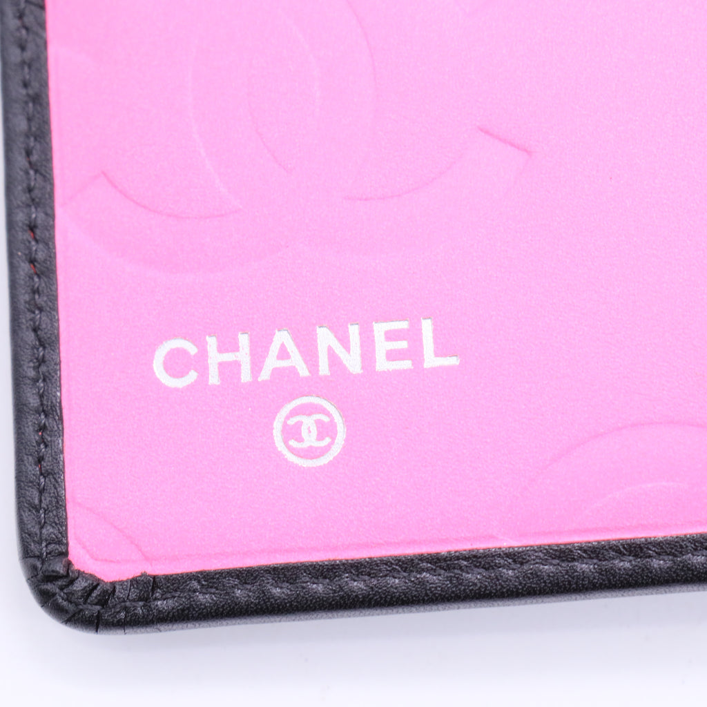 Chanel Black/Black Patent Quilted Ligne Cambon Agenda/Notebook twins W20981