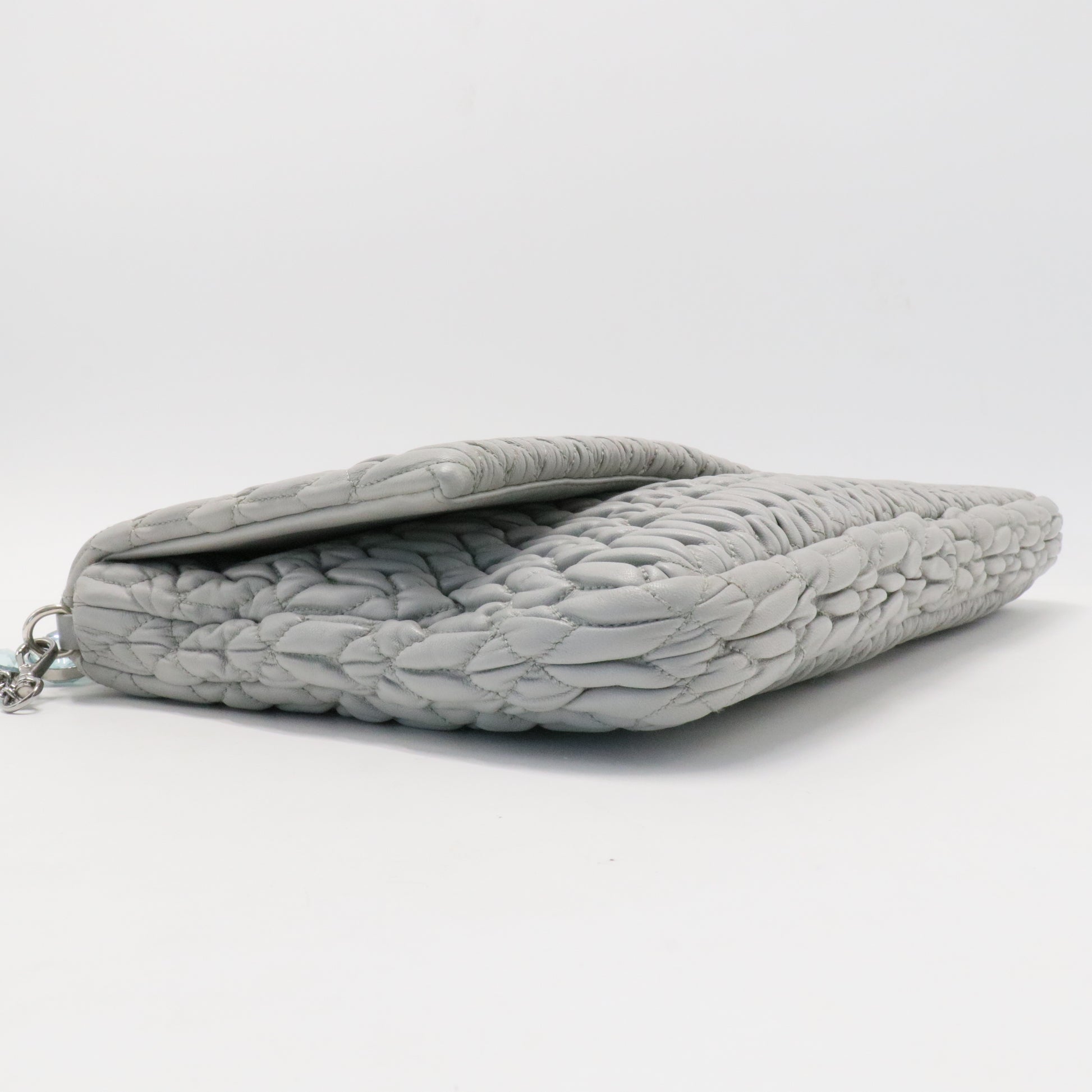 Crystal Clutch Matelasse Leather Large