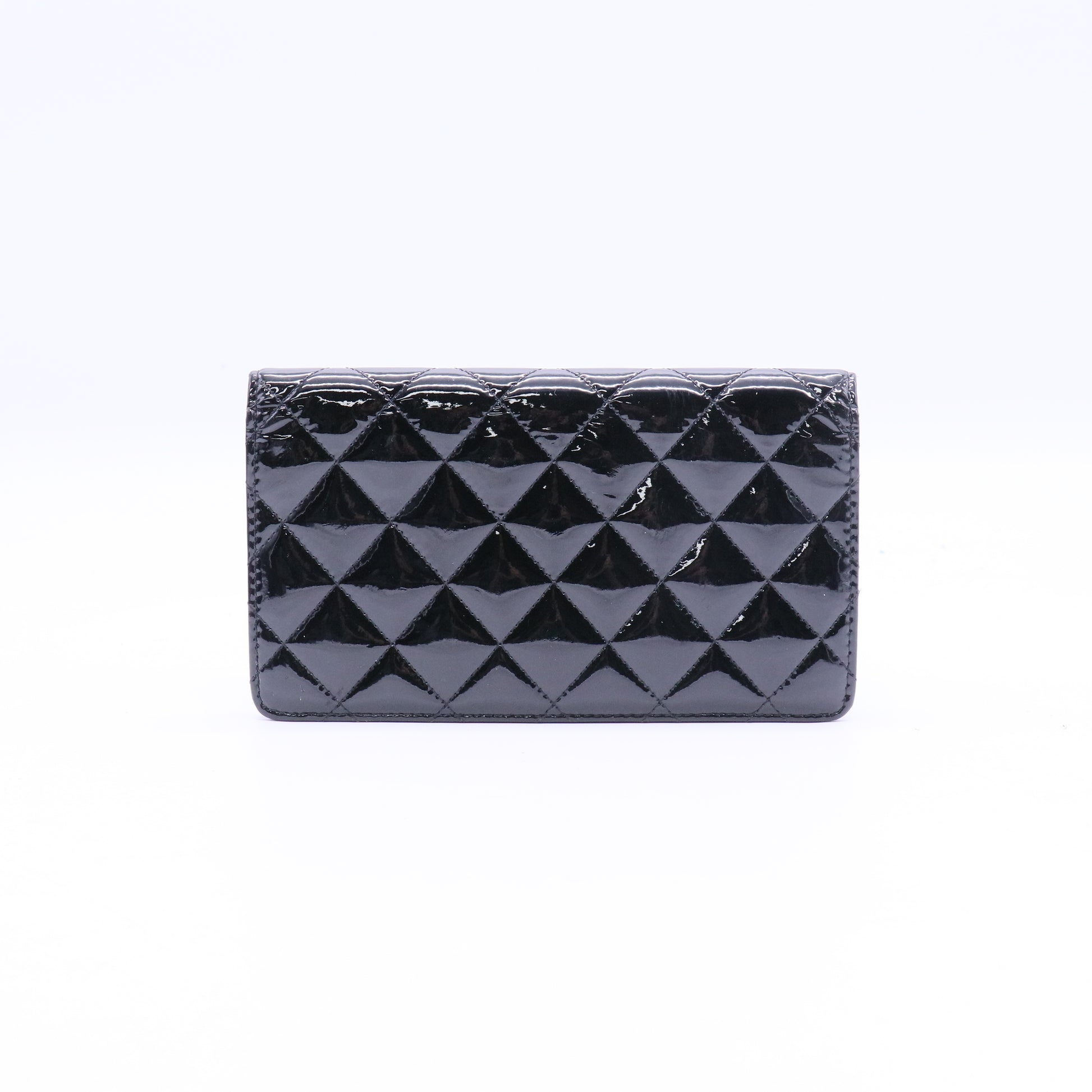 Chanel Patent Brilliant Yen Wallet Black W20918