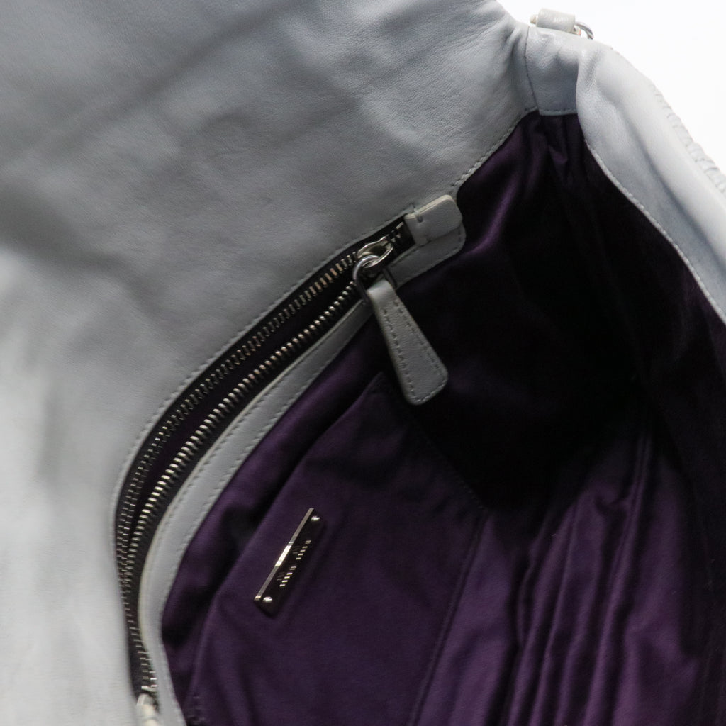 Crystal Clutch Matelasse Leather Large