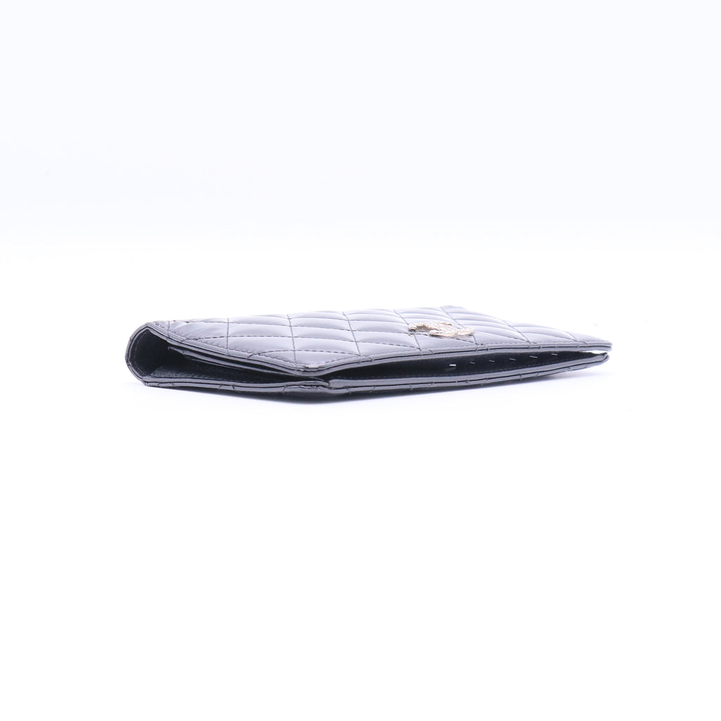 Chanel Patent Brilliant Yen Wallet Black W20918