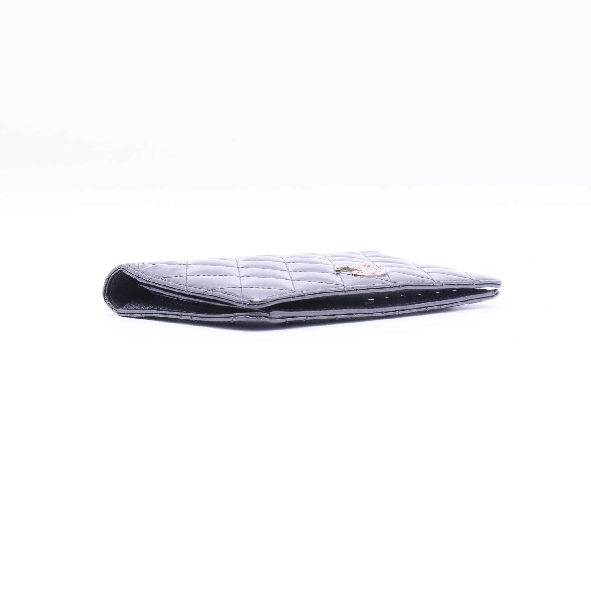 Chanel Patent Brilliant Yen Wallet Black W20918