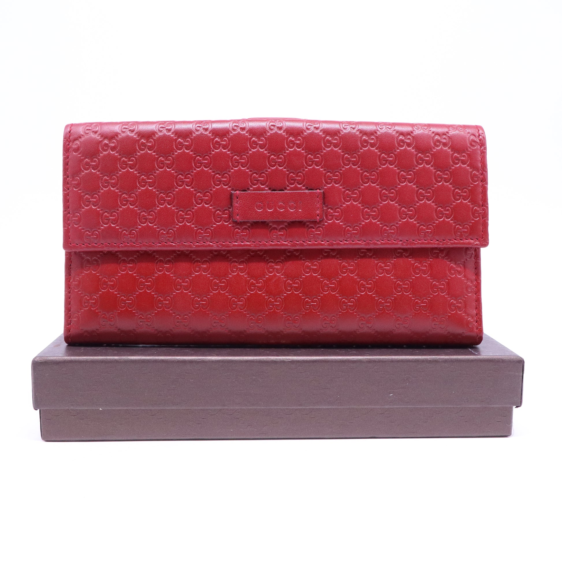 Gucci Microguccissima Leather Continental Flap Wallet W21175