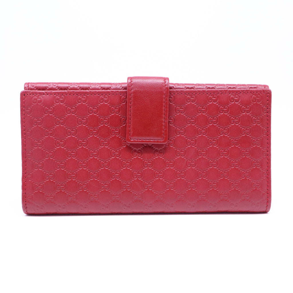 Gucci Microguccissima Leather Continental Flap Wallet W21175