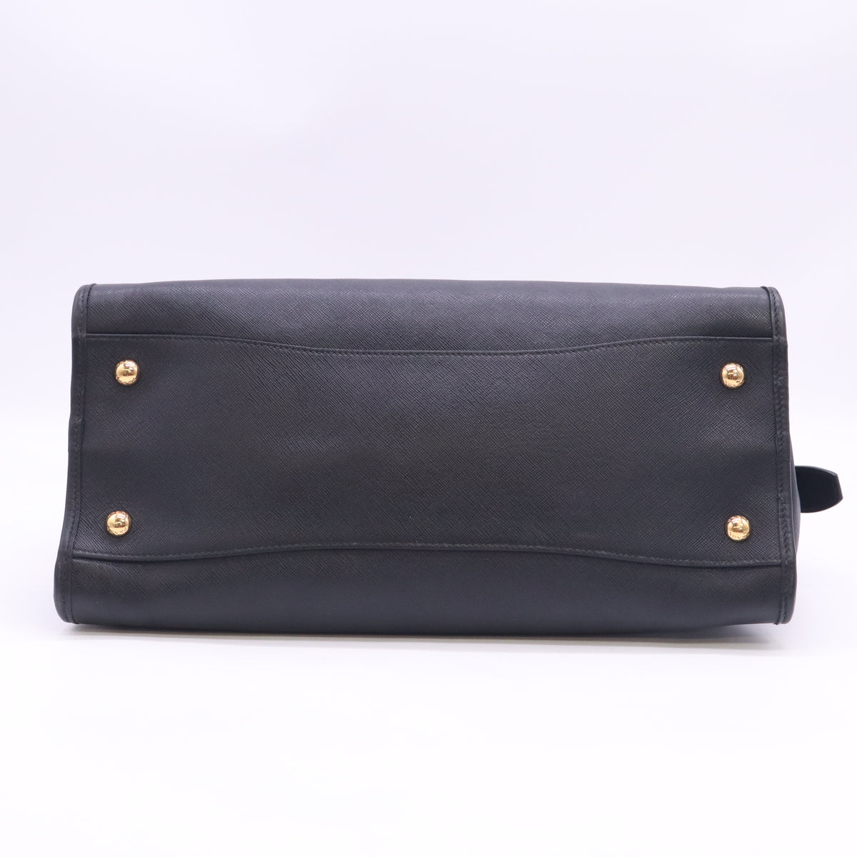 Black Saffiano Soft Leather Dome Bag B24602