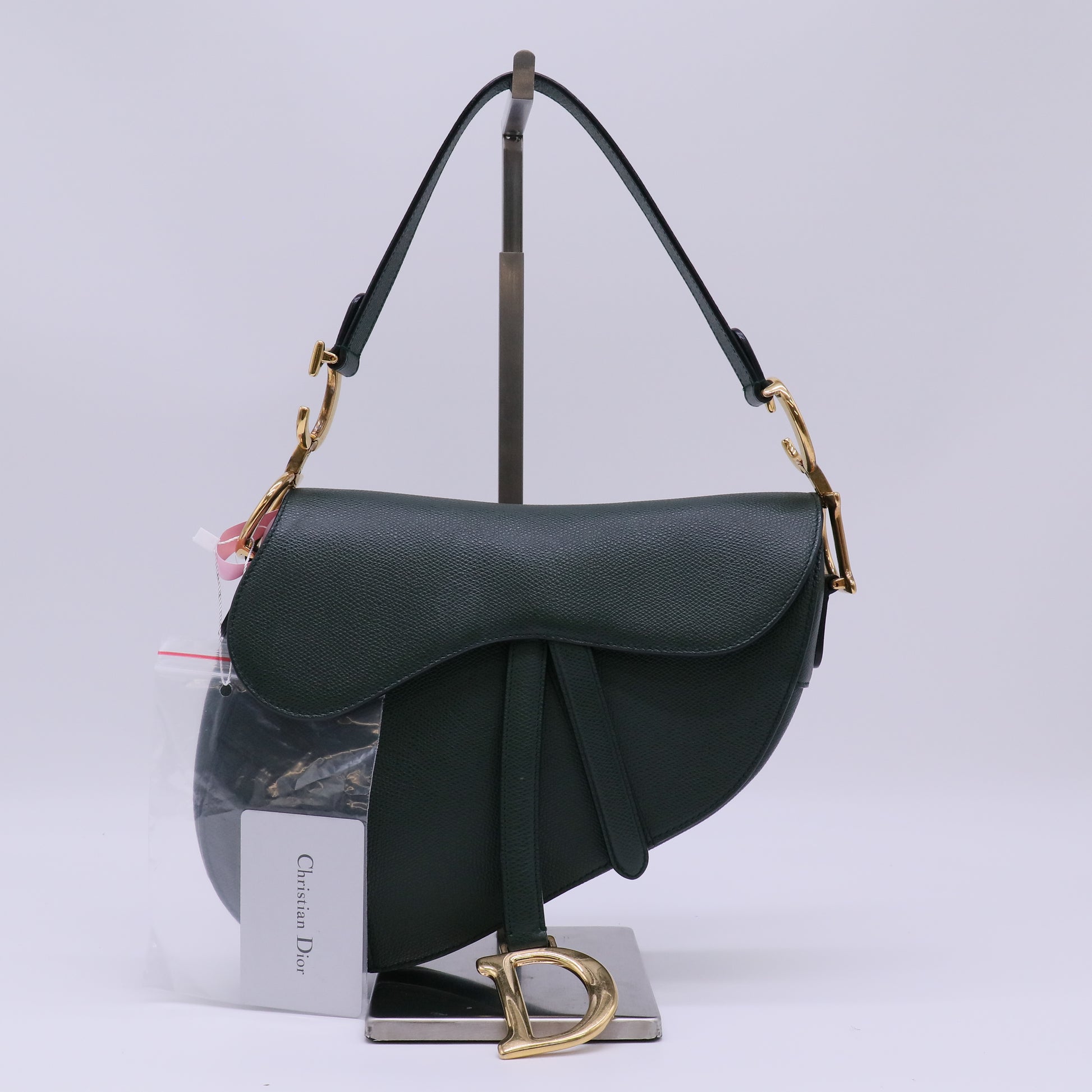 Christian Dior Grained Calfskin Saddle Bag Twins LDJ4747